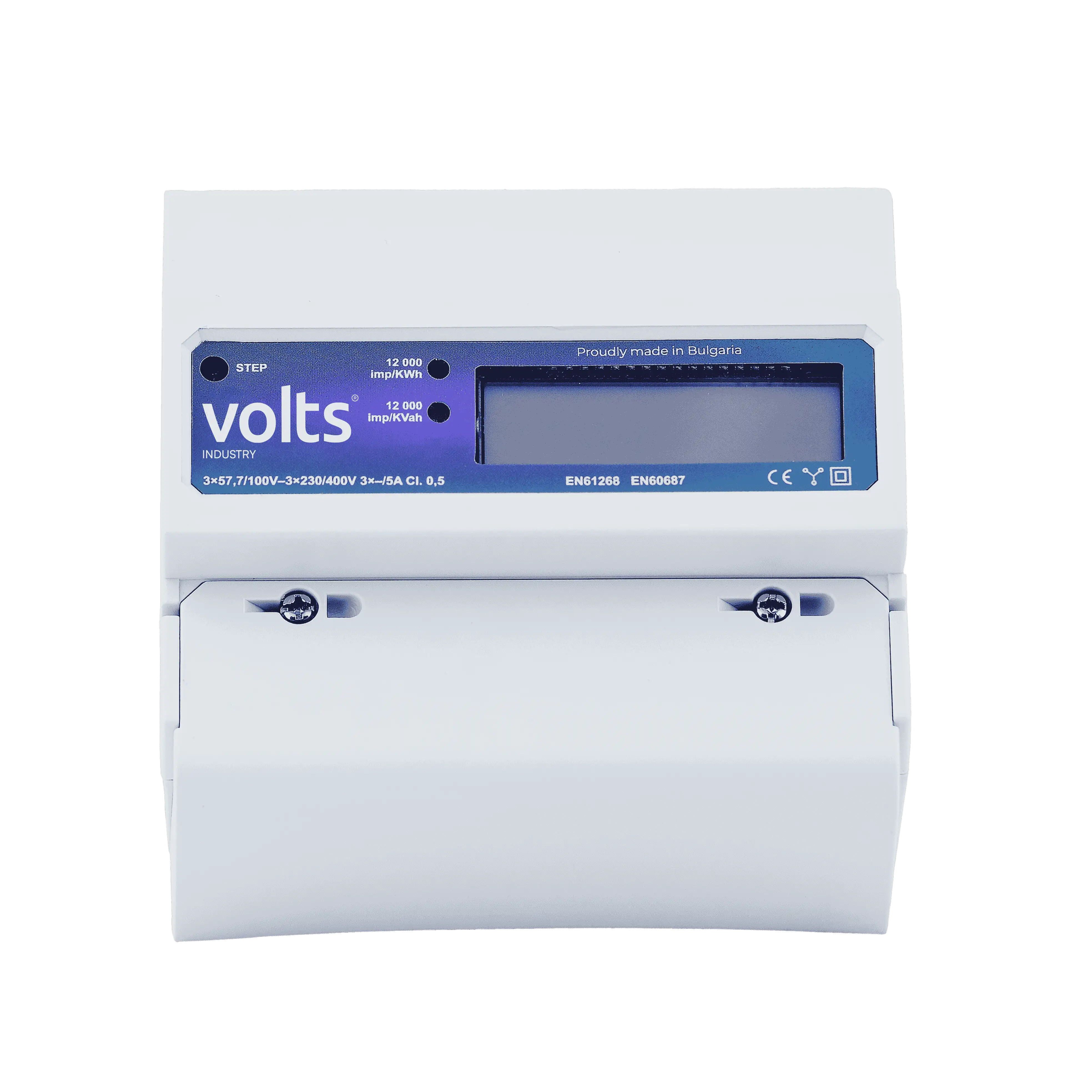 Volts industrial power meter designed for high-capacity three-phase circuits, offering precise energy monitoring and real-time data for industrial energy management solutions