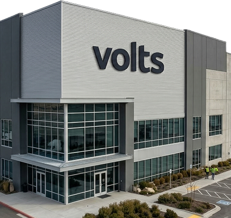 Industrial facility with Volts energy monitoring